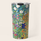 Gustav Klimt Flower Garden 2 Travel Mug Gallery Image 1