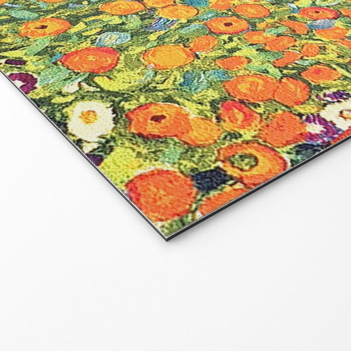 Gustav Klimt Flower Garden 2 Welcome Mat Gallery Image 2