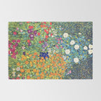 Gustav Klimt Flower Garden 2 Rug Gallery Image 2