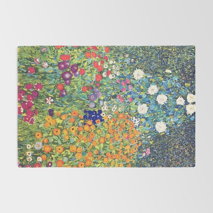 Gustav Klimt Flower Garden 2 Rug Gallery Image 2