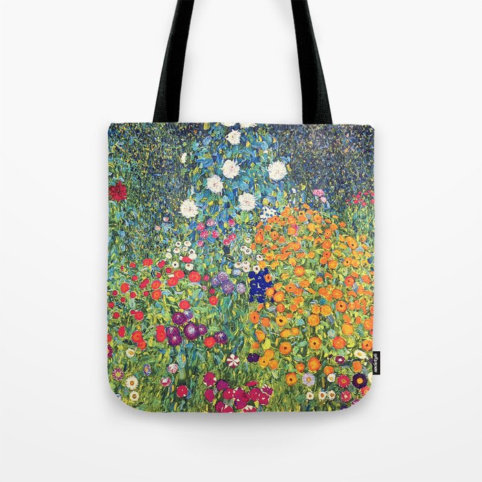 Gustav Klimt Flower Garden 2 Tote Bag Gallery Image 1