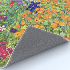 Gustav Klimt Flower Garden 2 Rug Gallery Image 4