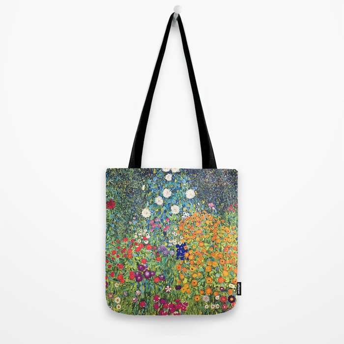 Gustav Klimt Flower Garden 2 Tote Bag Gallery Image 2