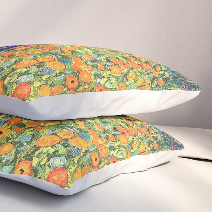 Gustav Klimt Flower Garden 2 Pillow Sham Gallery Image 3