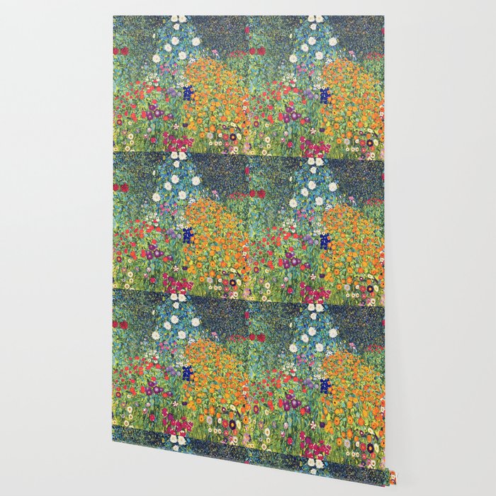 Gustav Klimt Flower Garden 2 Wallpaper Gallery Image 2