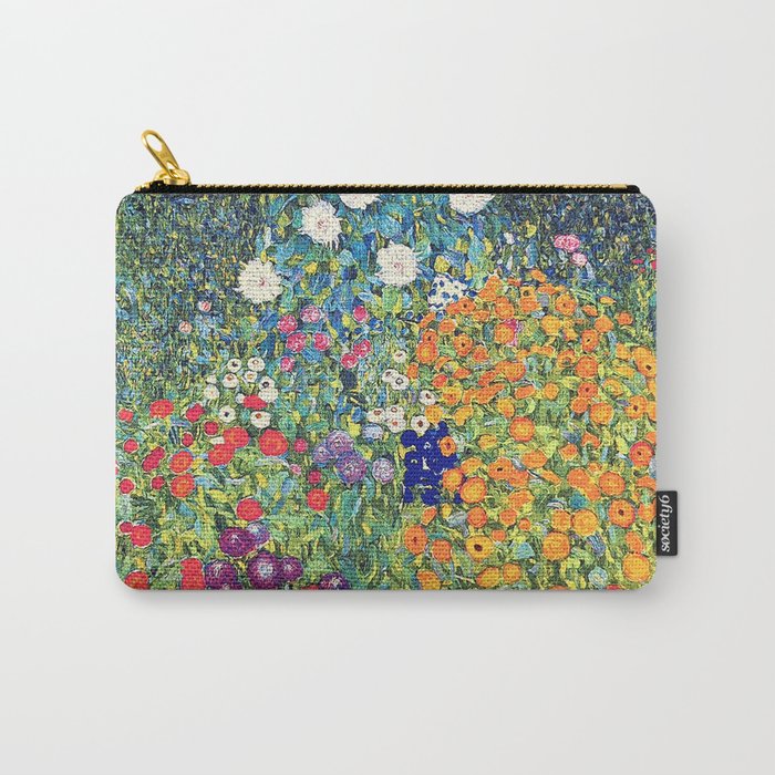 Gustav Klimt Flower Garden 2 Carry All Pouch Gallery Image 1