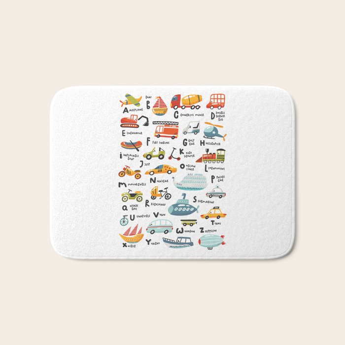 Beep Beep Alphabet Bath Mat Gallery Image 1