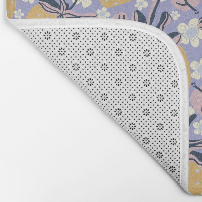Yellow strawberries Bath Mat Gallery Image 2