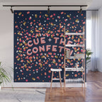 Cue the Confetti - Navy Palette Wall Mural Gallery Image 1