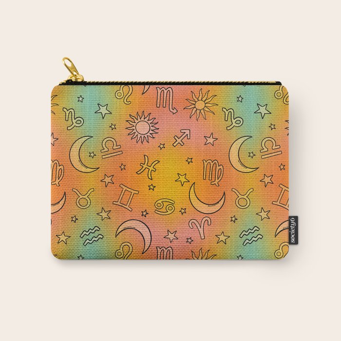 Rainbow Celestial Print Carry All Pouch Gallery Image 1