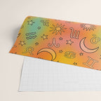 Rainbow Celestial Print Wrapping Paper Gallery Image 2