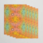 Rainbow Celestial Print Wrapping Paper Gallery Image 3