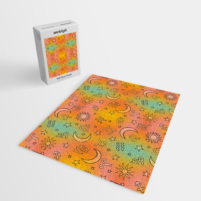 Rainbow Celestial Print Jigsaw Puzzle Gallery Image 2