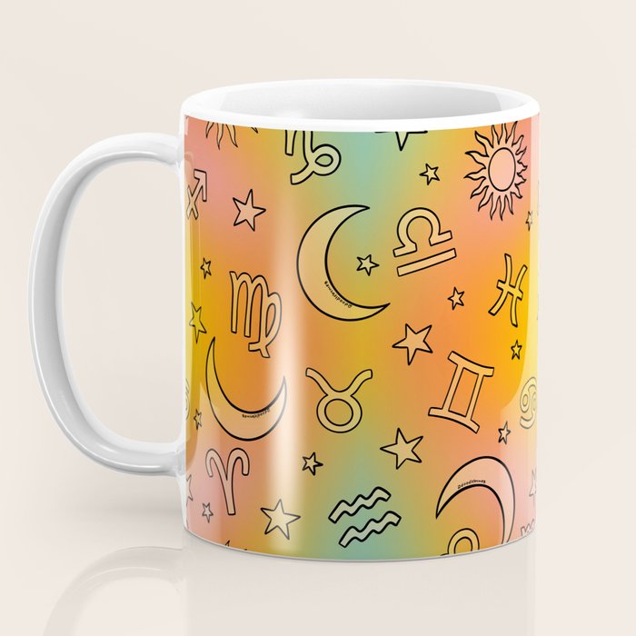 Rainbow Celestial Print Coffee Mug Gallery Image 3