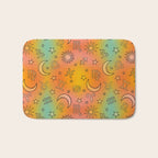 Rainbow Celestial Print Bath Mat Gallery Image 1