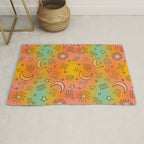 Rainbow Celestial Print Rug Gallery Image 1