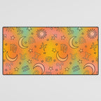 Rainbow Celestial Print Desk Mat Gallery Image 3