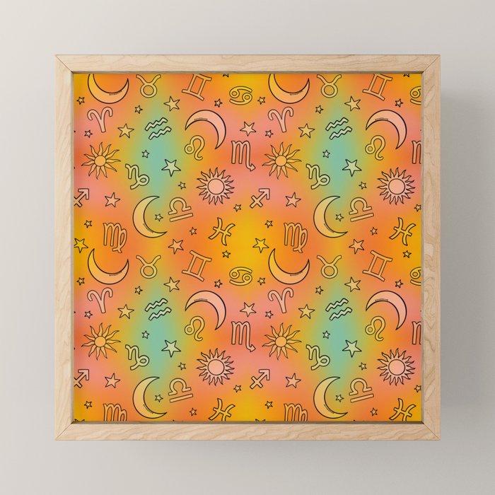 Rainbow Celestial Print Mini Art Print Gallery Image 1