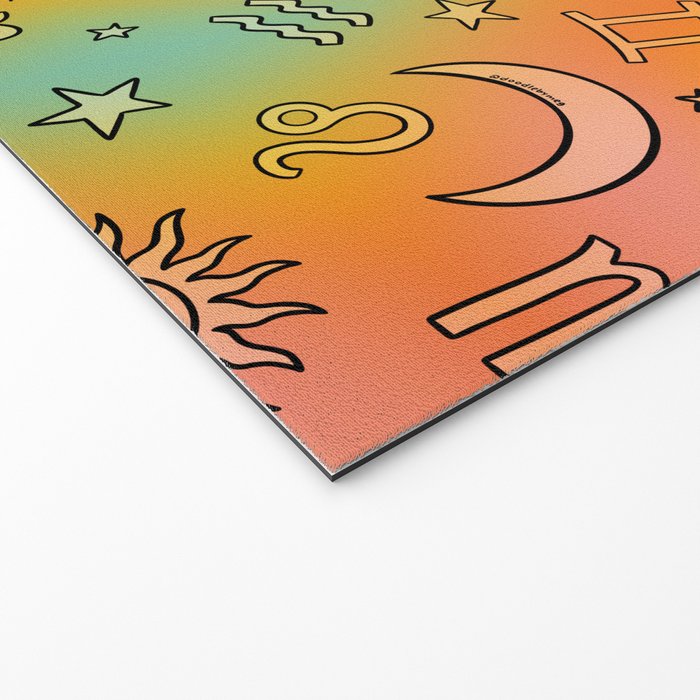 Rainbow Celestial Print Welcome Mat Gallery Image 2