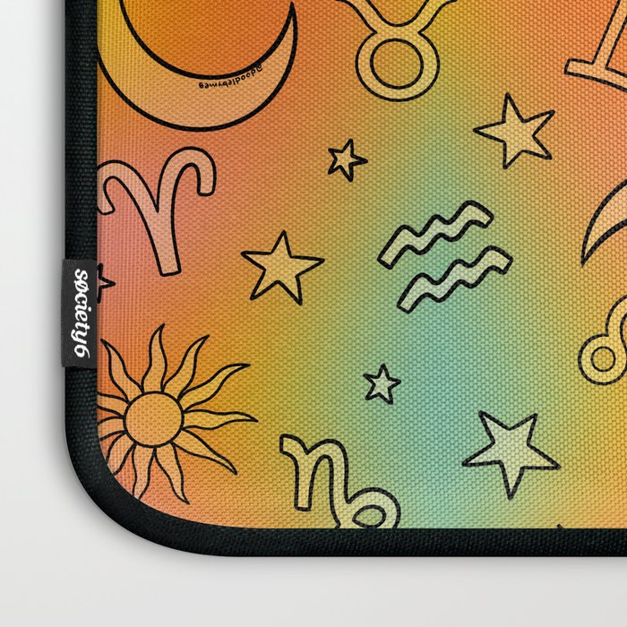 Rainbow Celestial Print Laptop Sleeve Gallery Image 3