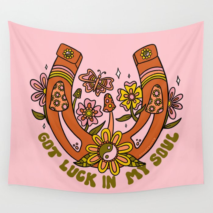 Luck In My Soul Wall Tapestry Gallery Image 4