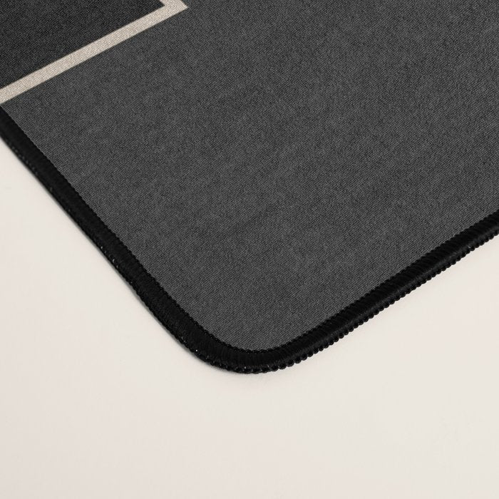 Classy Elegant Black White Gray Modern Artwork Desk Mat Gallery Image 4