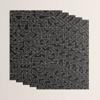Classy Elegant Black White Gray Modern Artwork Wrapping Paper Gallery Image 3