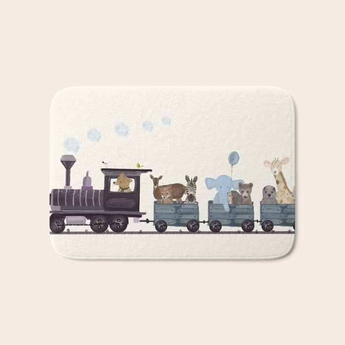 little nature train Bath Mat Gallery Image 1