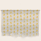 Simple Yellow - Floral pattern Wall Hanging Gallery Image 1