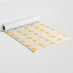 Simple Yellow - Floral pattern Yoga Mat Gallery Image 2