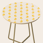 Simple Yellow - Floral pattern Side Table Gallery Image 2