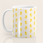 Simple Yellow - Floral pattern Coffee Mug Gallery Image 3