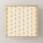 Simple Yellow - Floral pattern Mini Art Print Gallery Image 1