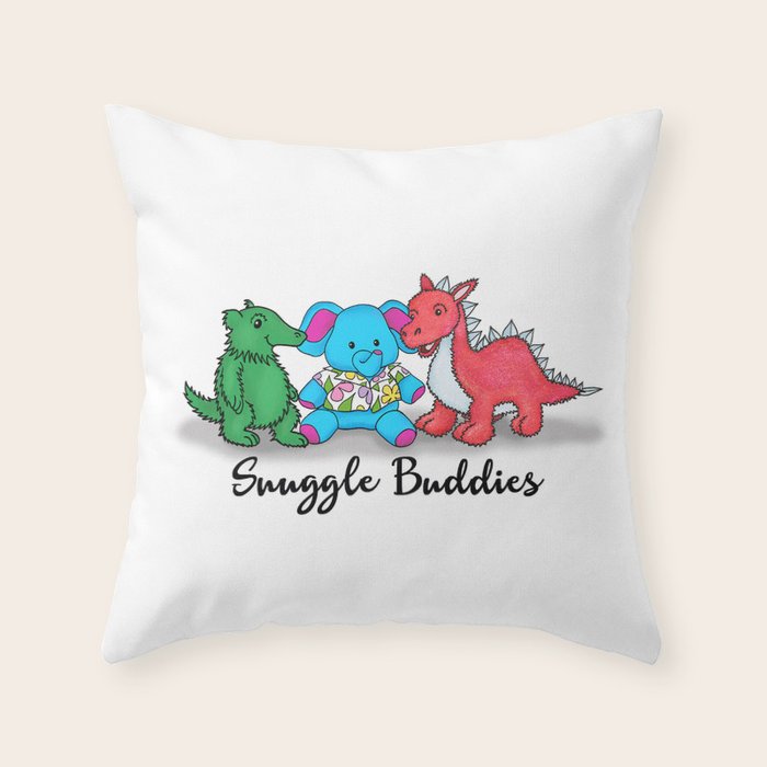 Snuggle Buddies Throw Pillow Gallery Image 6