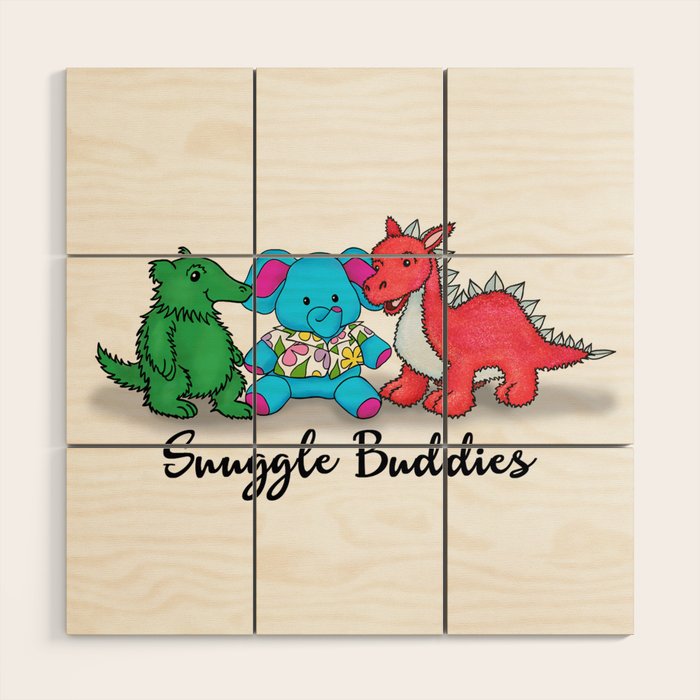 Snuggle Buddies Wood Wall Art Gallery Image 1