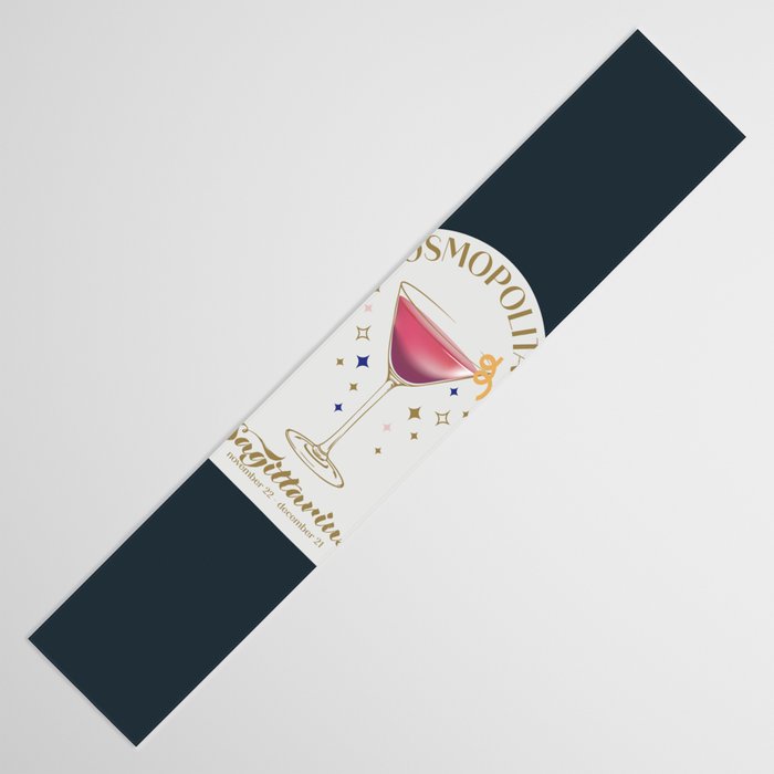 Cosmopolitan Cocktail Zodiac Sign Table Runner Gallery Image 3