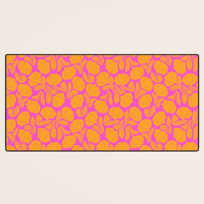 Boho Blooms - Yellow Desk Mat Gallery Image 3