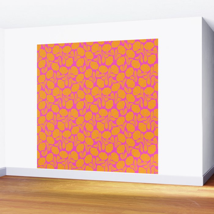 Boho Blooms - Yellow Wall Mural Gallery Image 2