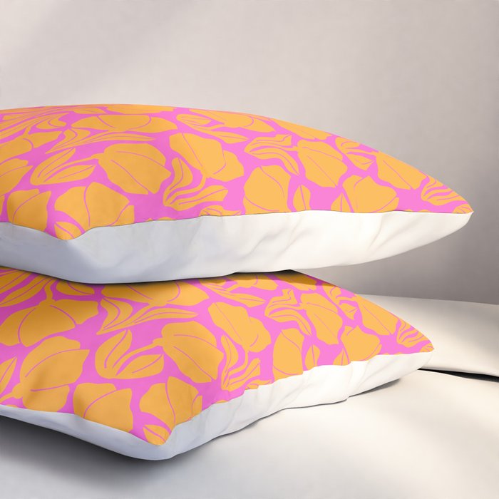 Boho Blooms - Yellow Pillow Sham Gallery Image 3