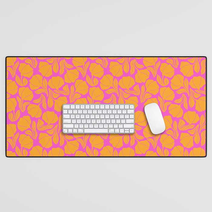 Boho Blooms - Yellow Desk Mat Gallery Image 1