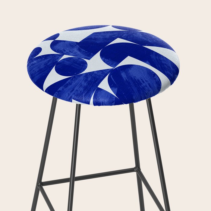 blue hues geometric Stool Gallery Image 2