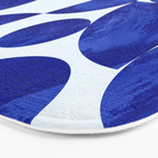blue hues geometric Bath Mat Gallery Image 3