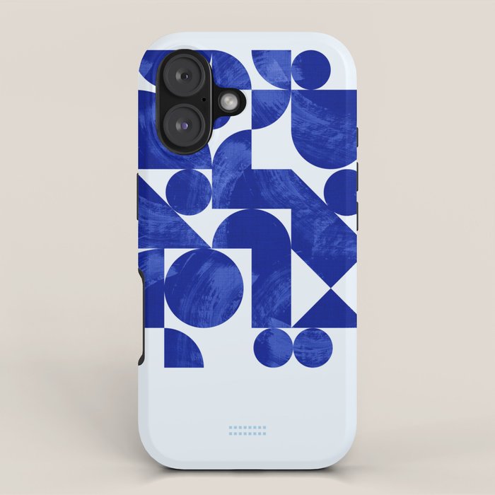 blue hues geometric iPhone Case Gallery Image 1