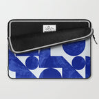 blue hues geometric Laptop Sleeve Gallery Image 2