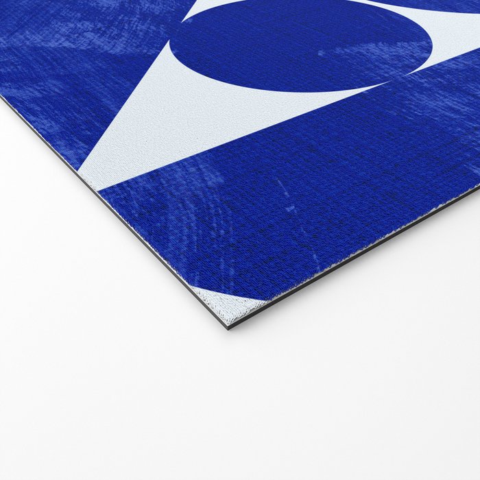 blue hues geometric Welcome Mat Gallery Image 2