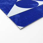 blue hues geometric Welcome Mat Gallery Image 2