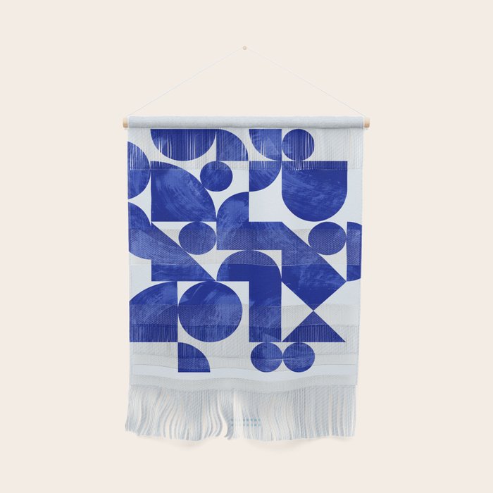 blue hues geometric Wall Hanging Gallery Image 1