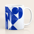 blue hues geometric Coffee Mug Gallery Image 1