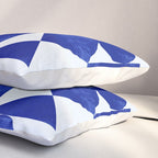 blue hues geometric Pillow Sham Gallery Image 3