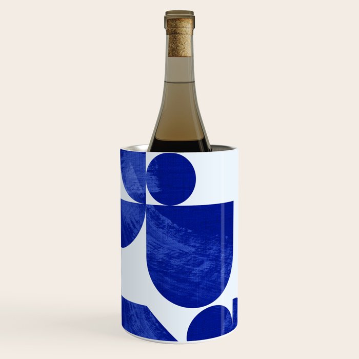 blue hues geometric Wine Chiller Gallery Image 3